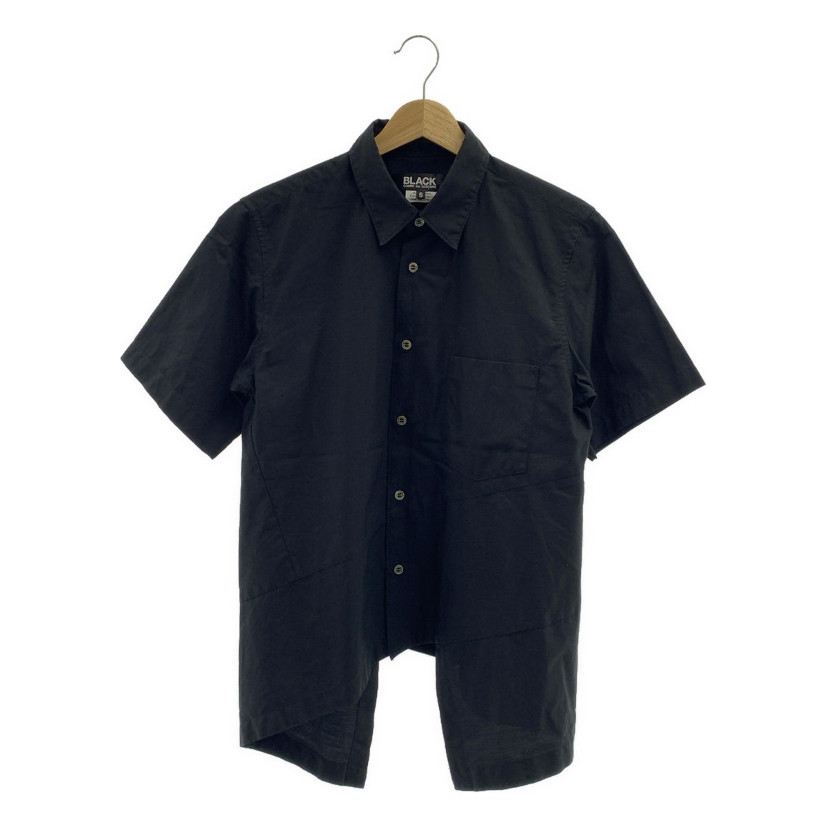 BLACK COMME des GARCONS / ブラックコムデギャルソン | 2023SS | コットン 捻れ アシンメトリー シャツ | S |