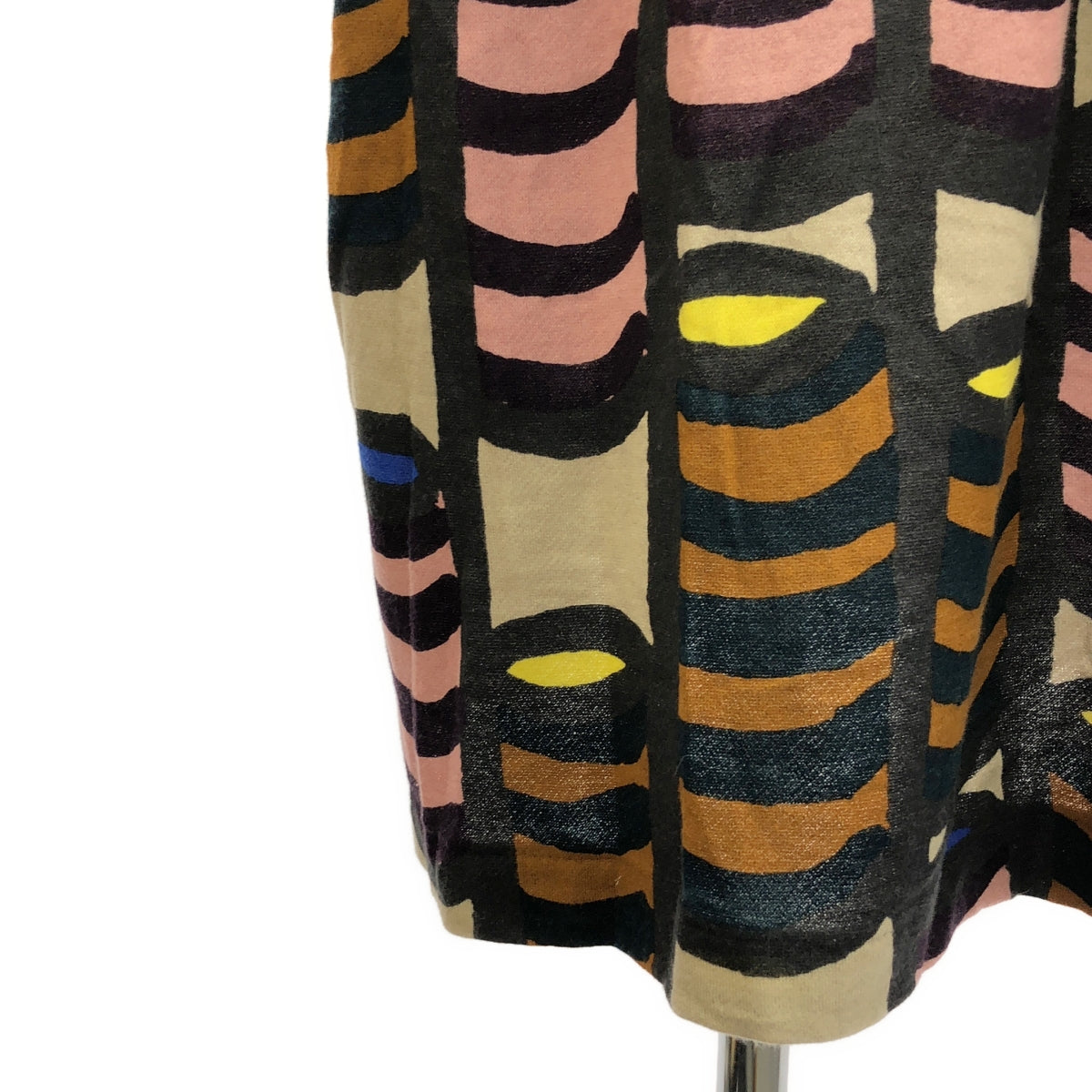 mina perhonen | 2013AW | bonbon all-over print cotton cashmere dress | 36 | Women's