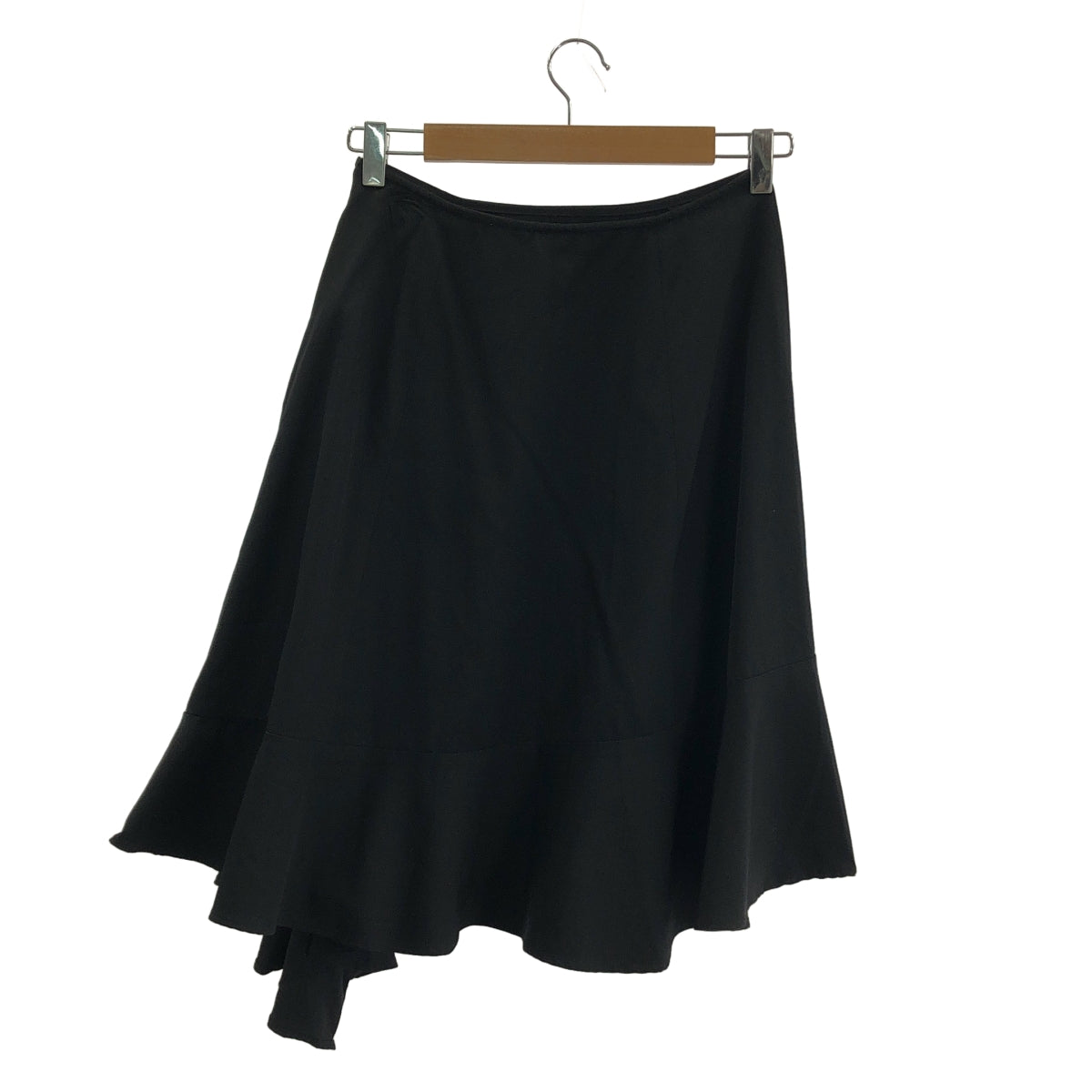 tricot COMME des GARCONS / トリココムデギャルソン | 2002SS | ウール アシンメトリー フリルスカート | S | ブラック | レディース