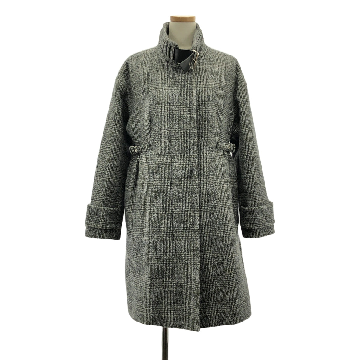 艾爾曼諾謝爾維諾 |羊毛皮帶雙調節大衣/全襯裡 | 38 |灰色 |女性的