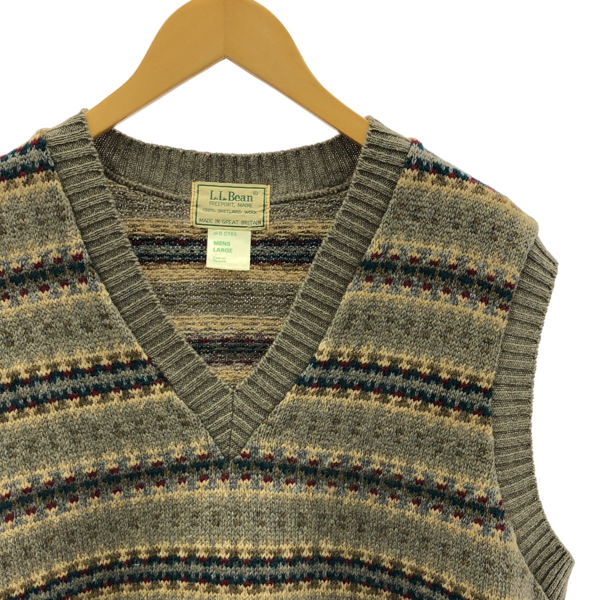 L.L.BEAN / エルエルビーン | 80s ヴィンテージ ウール ニット ベスト | L | マルチカラー | メンズ
