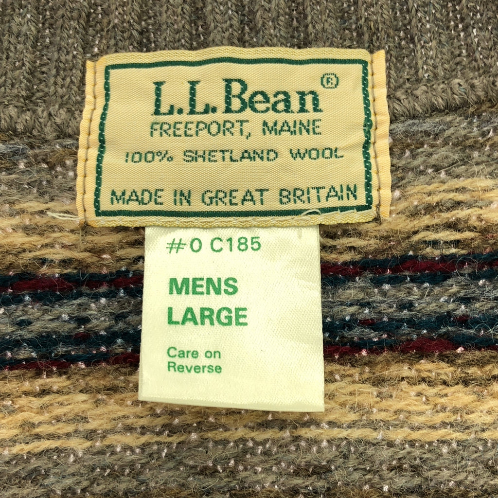 L.L.BEAN / エルエルビーン | 80s ヴィンテージ ウール ニット ベスト | L | マルチカラー | メンズ