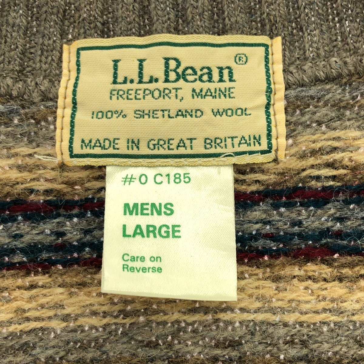 L.L.BEAN / エルエルビーン | 80s ヴィンテージ ウール ニット ベスト | L | マルチカラー | メンズ