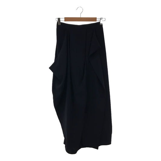 ENFOLD / エンフォルド | DRAPE COCOON SKIRT コクーンスカート | 38 | ネイビー | レディース