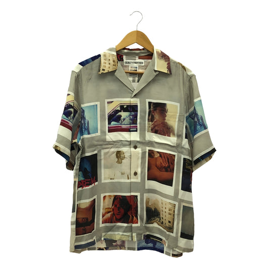 WACKO MARIA | DAVIDE SORRENTI S/S HAWAIIAN SHIRT All-over graphic aloha shirt | S | Gray | Men's