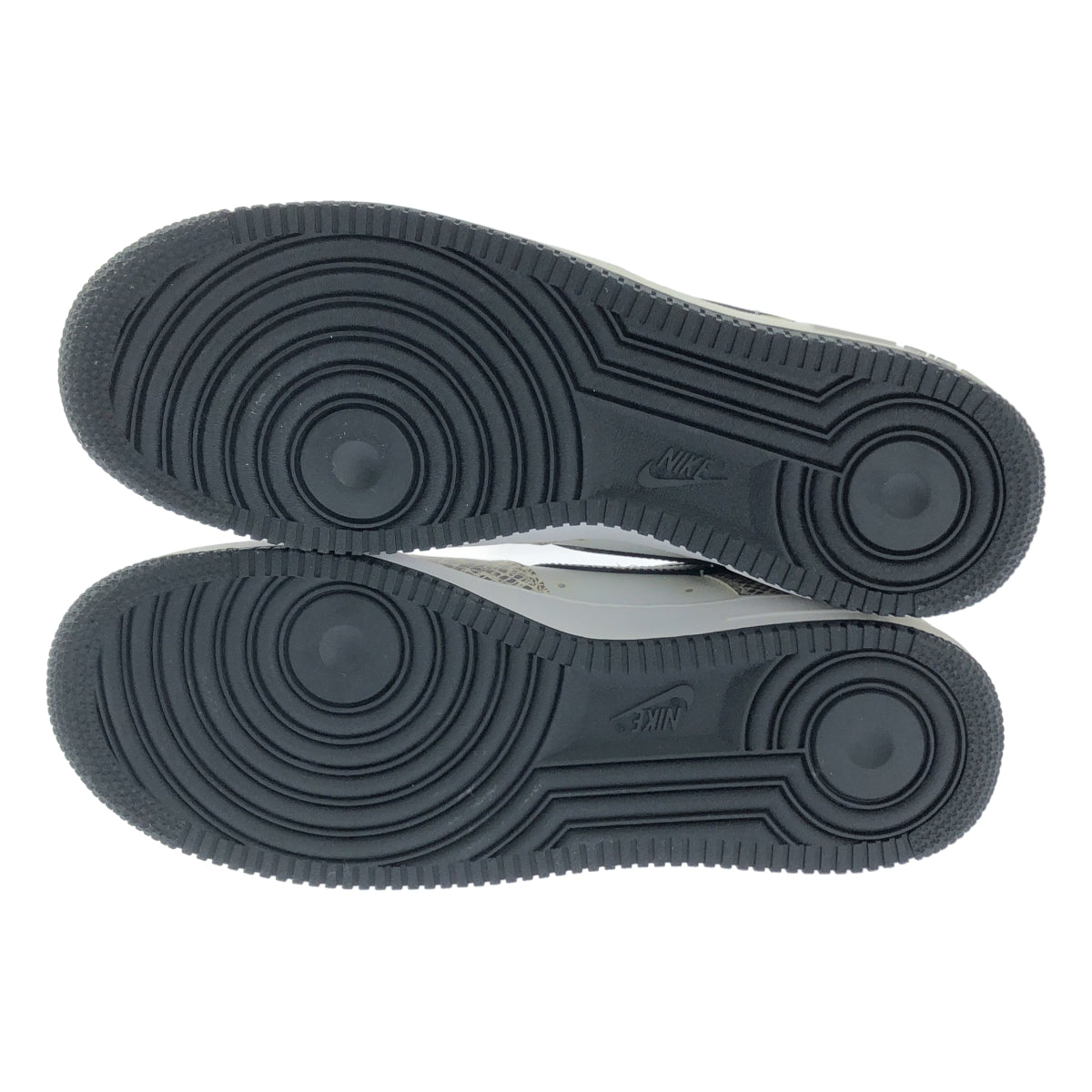 【成色極佳】Nike | 空軍一號低筒復古款 / 845053-104 空軍一號低筒復古蛇紋皮革運動鞋 | 尺寸 28.5 | 白色/灰色 | 男款