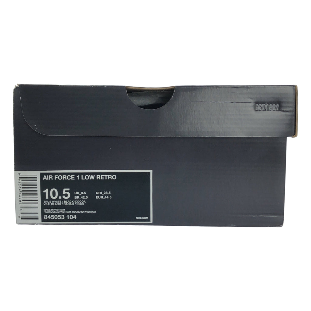 【미품】 NIKE / 나이키 | AIR FORCE 1 LOW RETRO / 845053-104 에어 포스 1 로우 레트로 뱀 가죽 스니커즈 | 28.5 | 화이트 / 그레이 계 | 남성