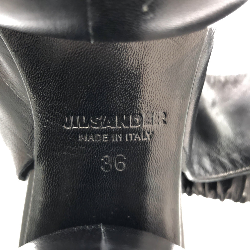 JIL SANDER | 皮革粗跟涼鞋 | 尺寸 36 | 女款
