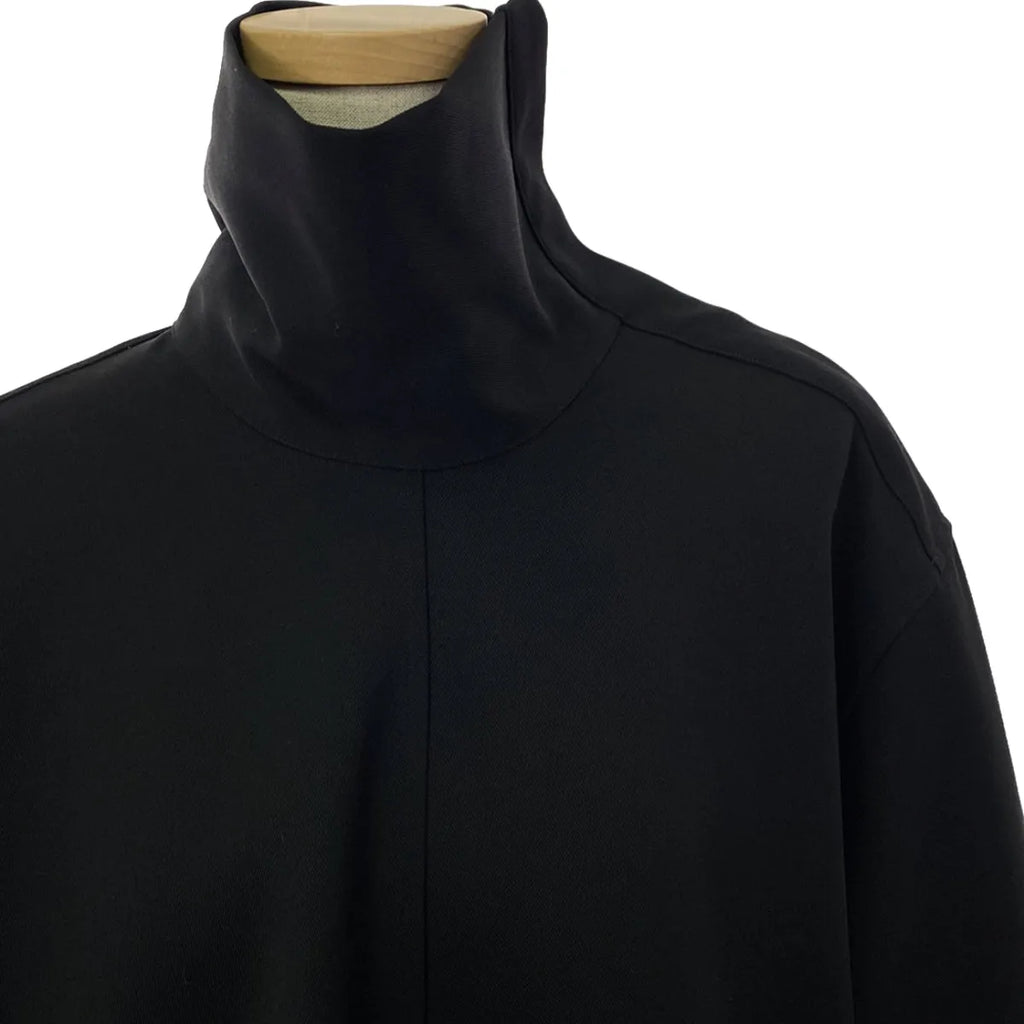 【美品】  JIL SANDER / ジルサンダー | 2024SS | SHIRT 55 ハイスランドカラーブラウス | 32 | ブラック | レディース