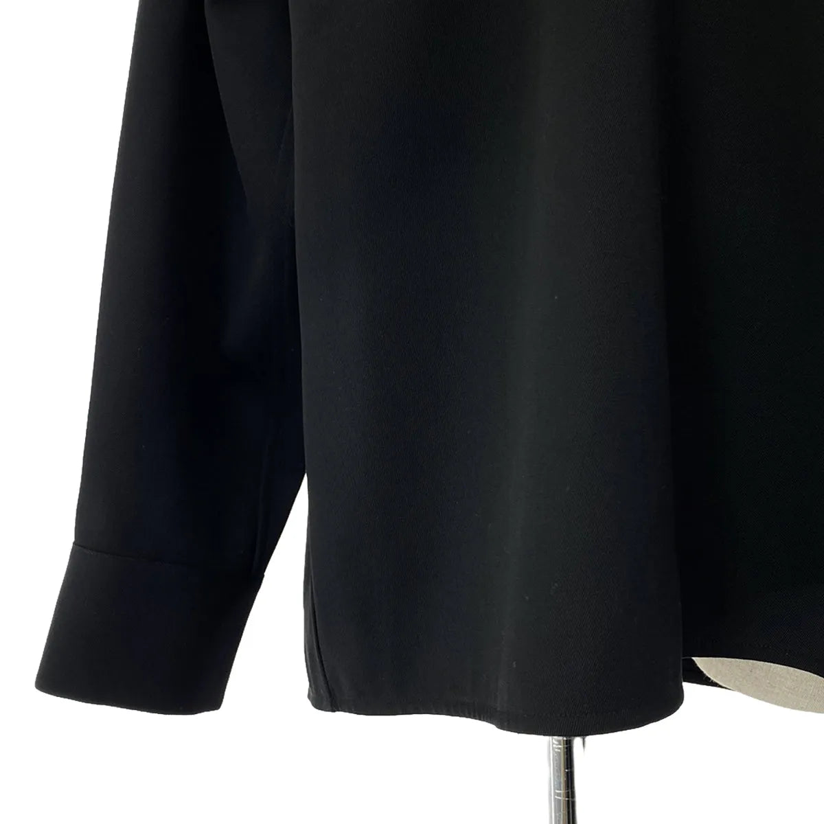 【美品】  JIL SANDER / ジルサンダー | 2024SS | SHIRT 55 ハイスランドカラーブラウス | 32 | ブラック | レディース