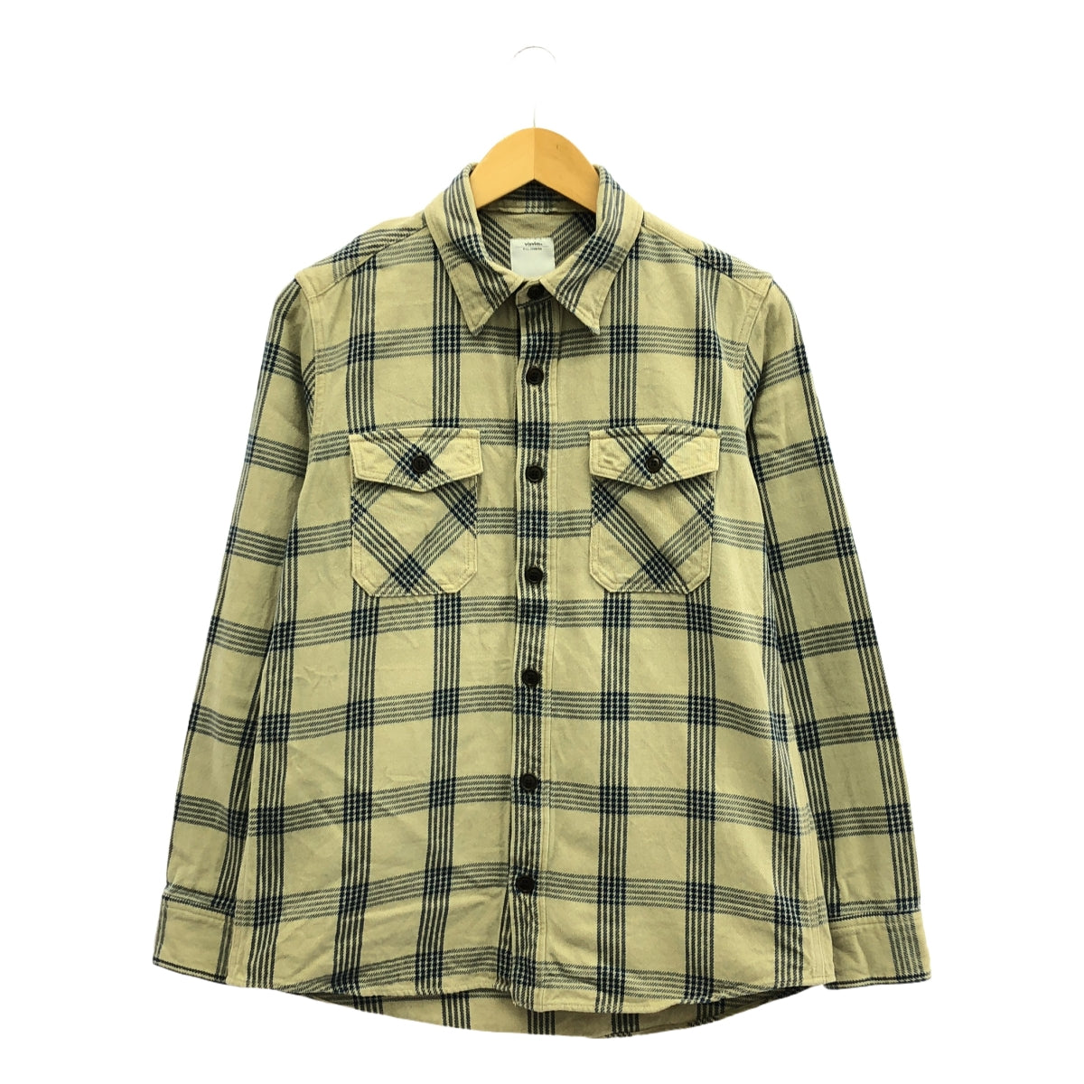 visvim / Visvim | 2015春夏 |黑色麋鹿法蘭絨靛藍格紋黑色麋鹿靛藍格紋襯衫 | 1 |多色 |男士
