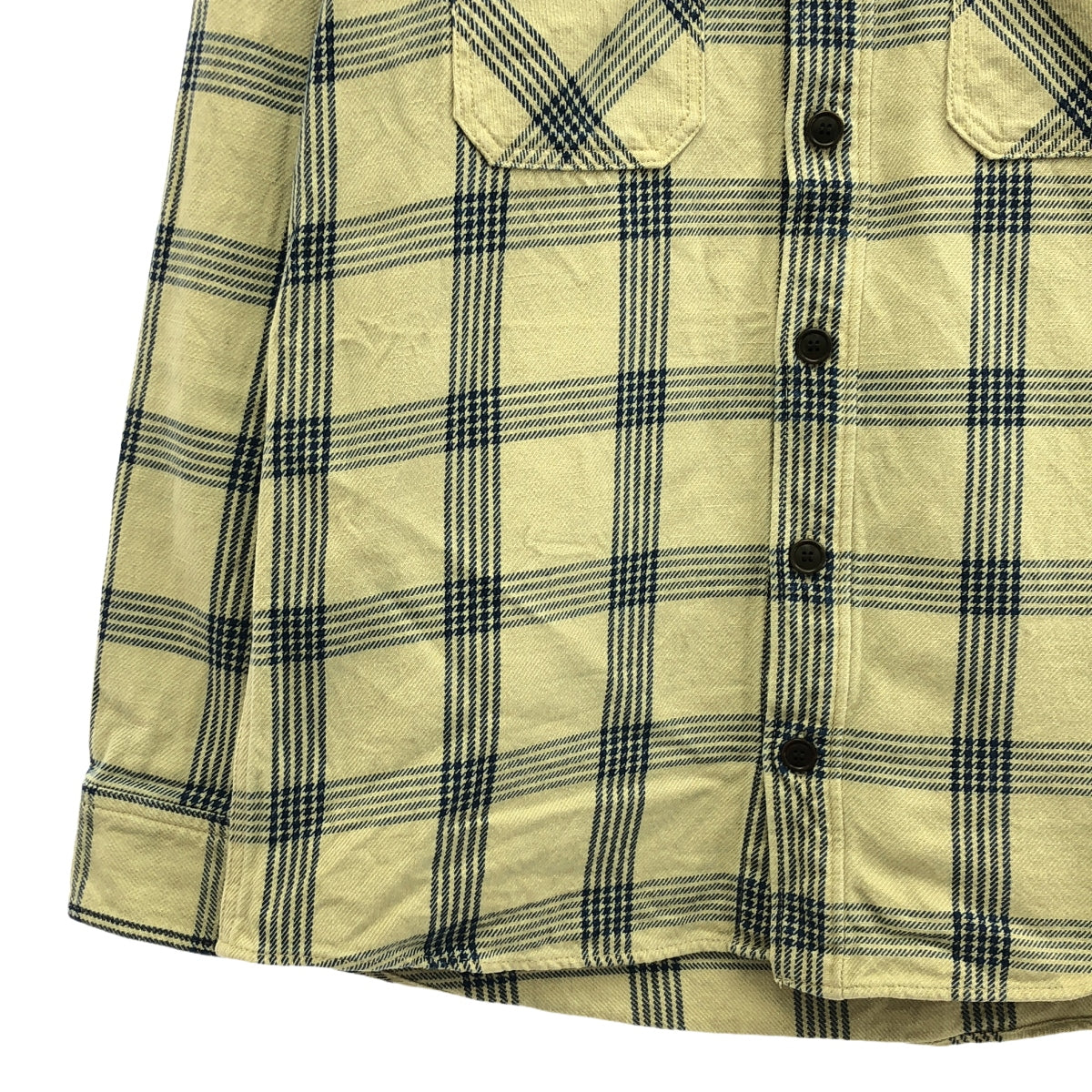visvim / Visvim | 2015春夏 |黑色麋鹿法蘭絨靛藍格紋黑色麋鹿靛藍格紋襯衫 | 1 |多色 |男士