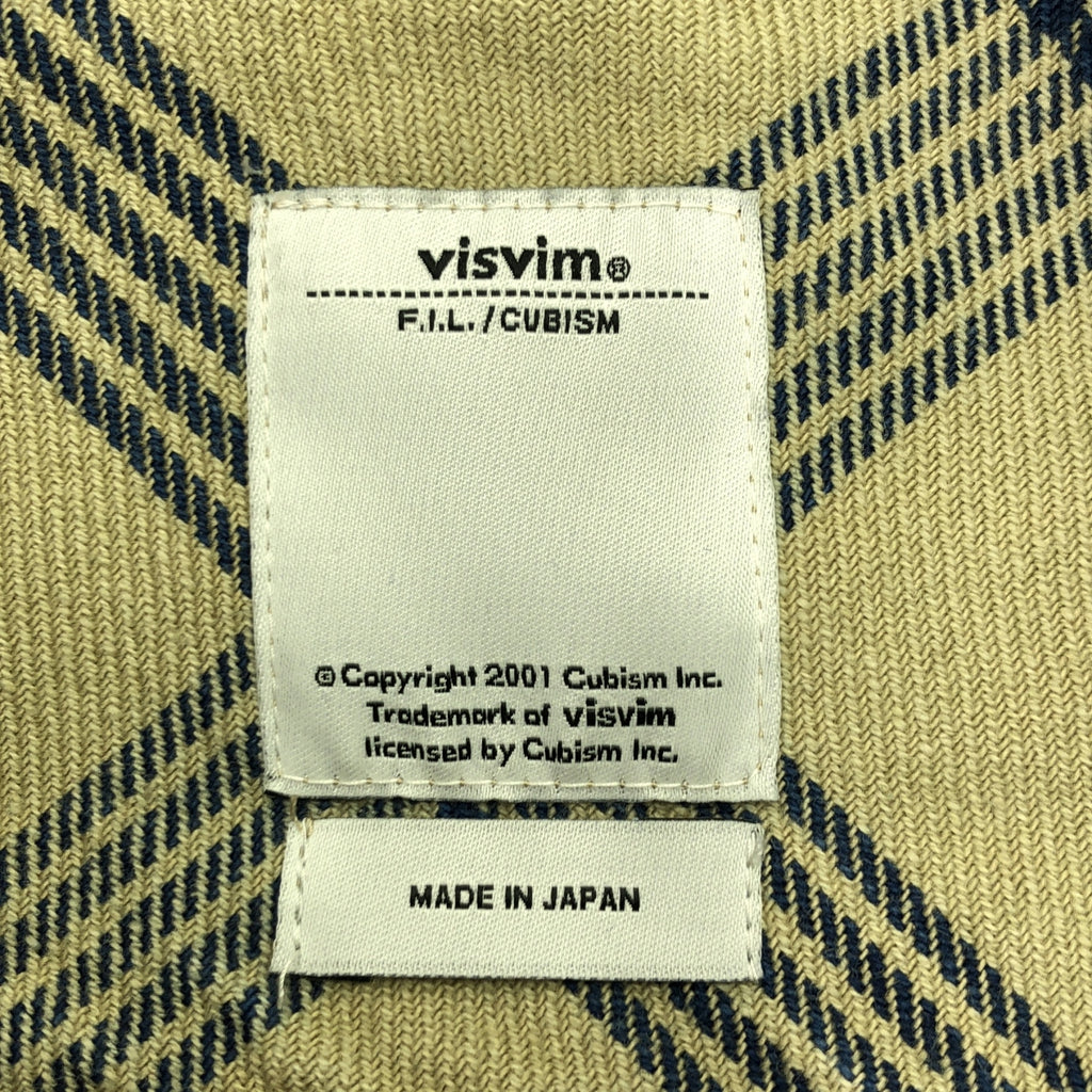 visvim / Visvim | 2015春夏 |黑色麋鹿法蘭絨靛藍格紋黑色麋鹿靛藍格紋襯衫 | 1 |多色 |男士