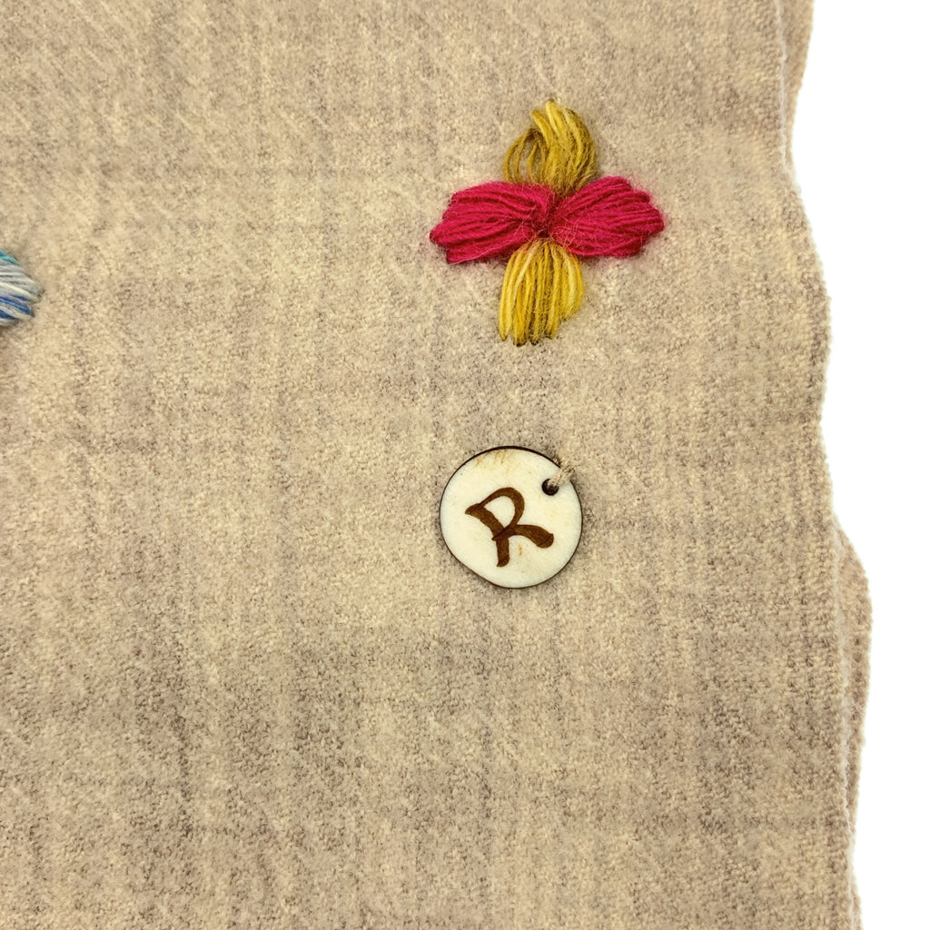 45r / 포티파이브아르 | 크로스 자수 프린지 머플러 스톨 |