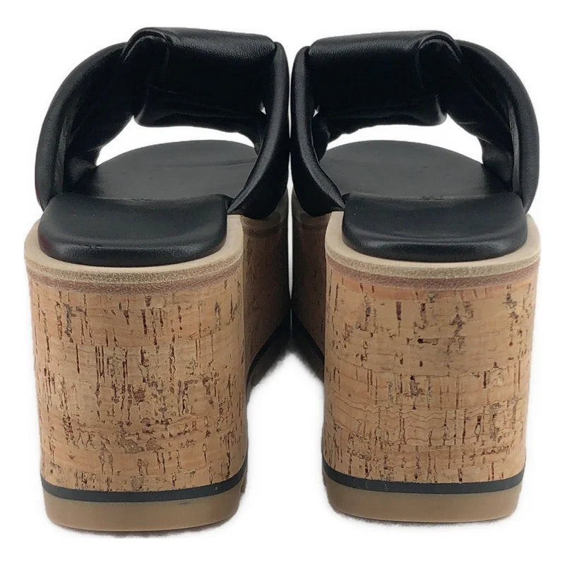 FERRAGAMO / フェラガモ | 2024SS | ENGRACIA / レザー ロゴ プラットフォーム サンダル | 4 | レディース