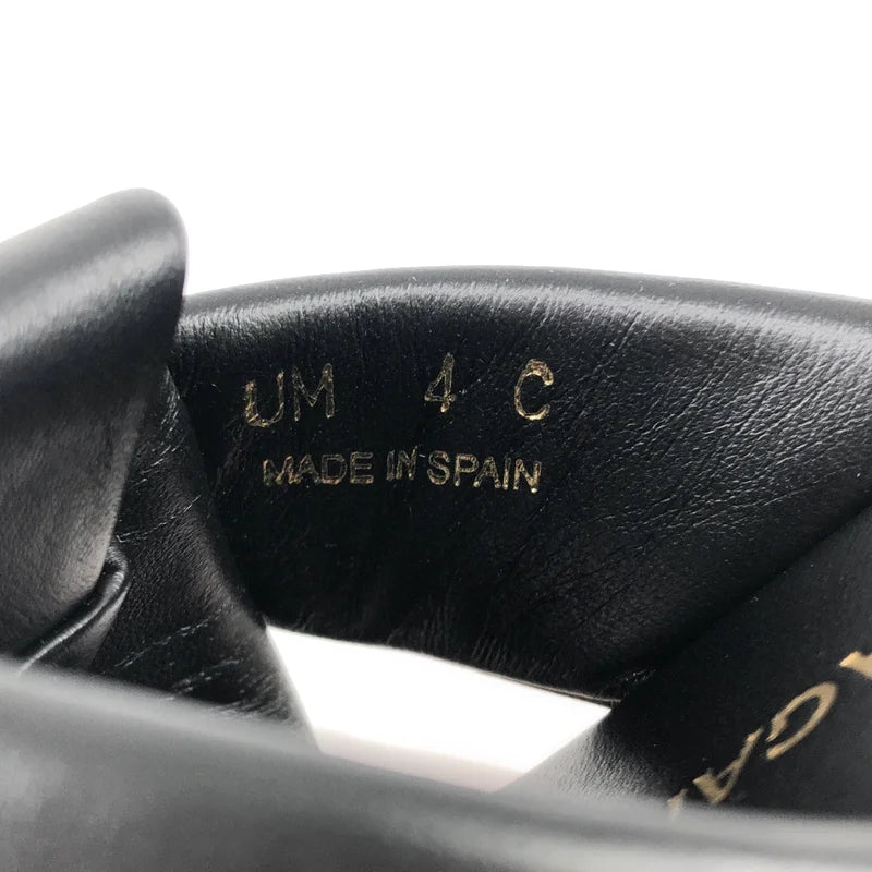 FERRAGAMO / フェラガモ | 2024SS | ENGRACIA / レザー ロゴ プラットフォーム サンダル | 4 | レディース