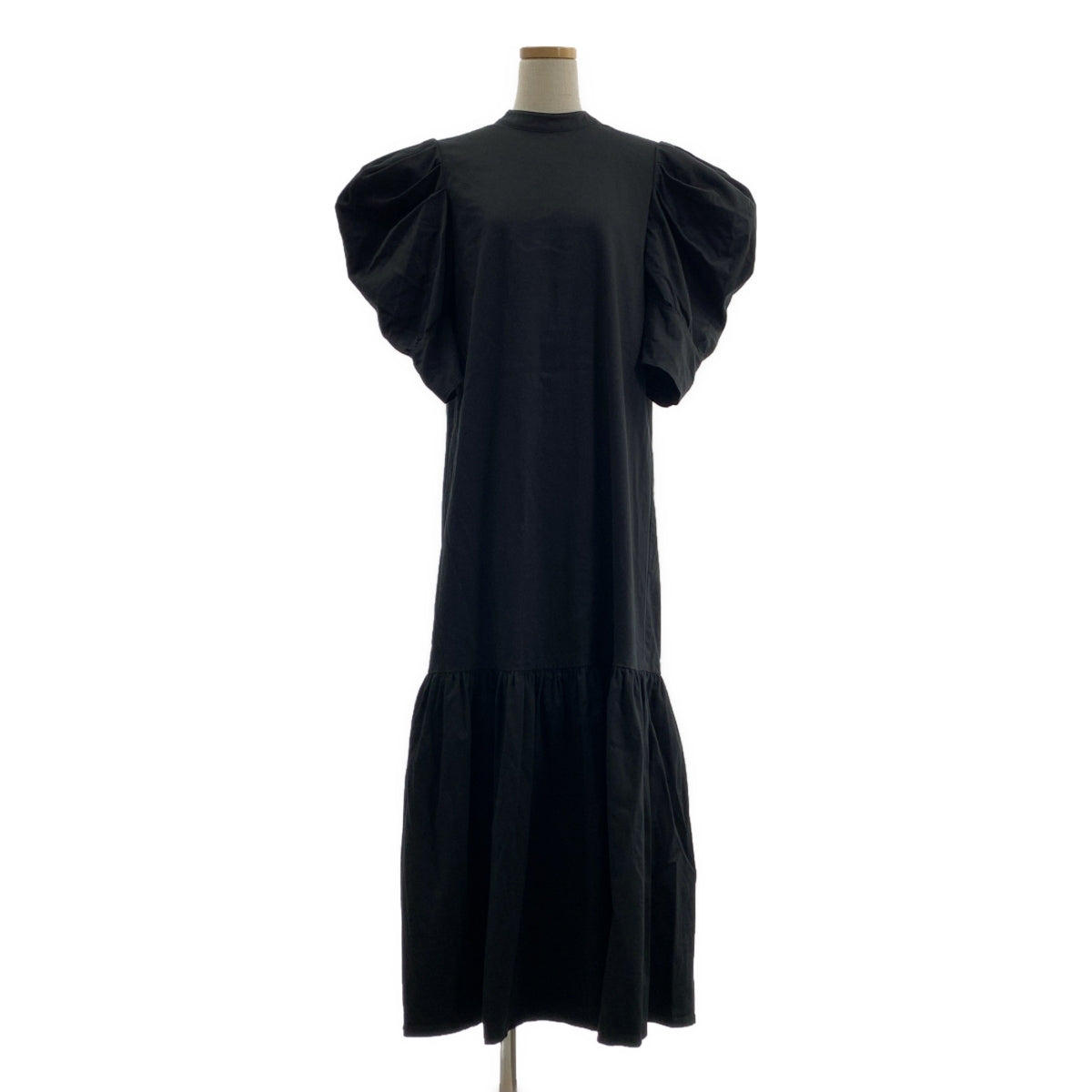 JOHN / 존 | 볼륨 슬리브 디자인 원피스 | S | 블랙 | 여성