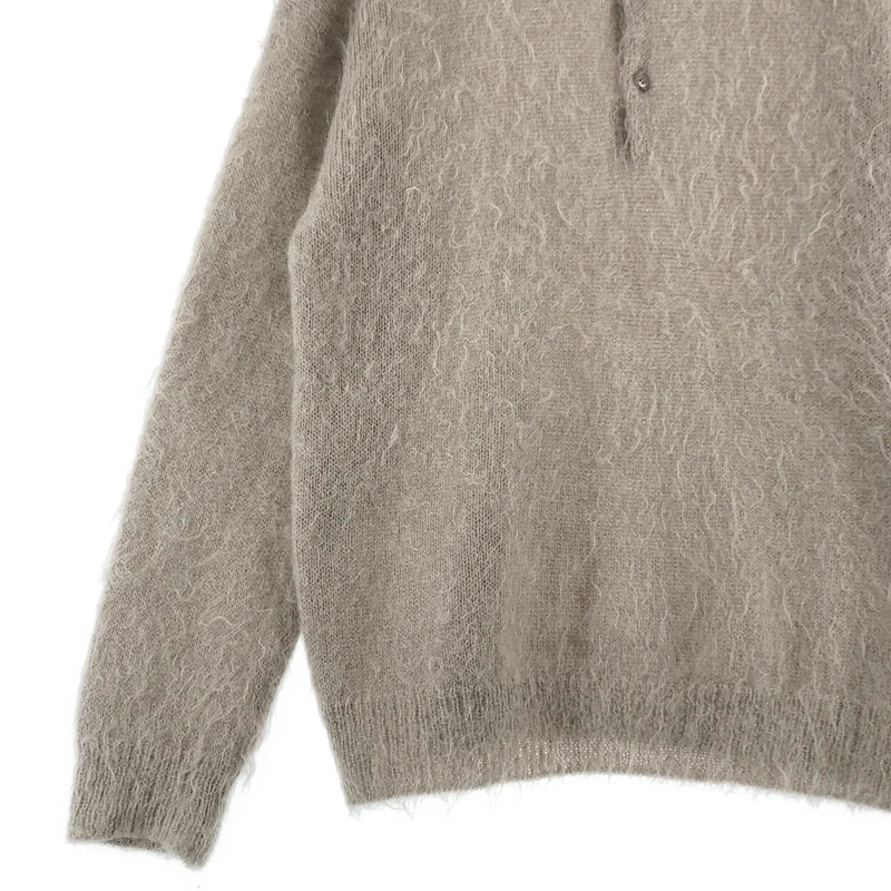 AURALEE / オーラリー | 2024AW | BRUSHED SUPER KID MOHAIR KNIT POLO / モヘヤ ウール ポロ ニット | 4 | メンズ