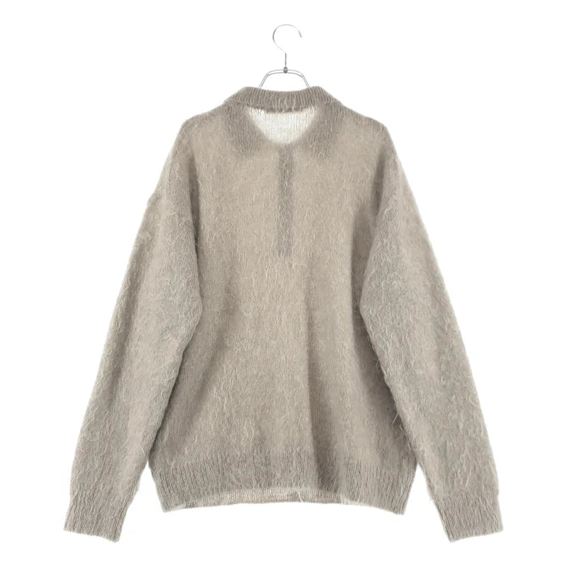 AURALEE / オーラリー | 2024AW | BRUSHED SUPER KID MOHAIR KNIT POLO / モヘヤ ウール ポロ ニット | 4 | メンズ