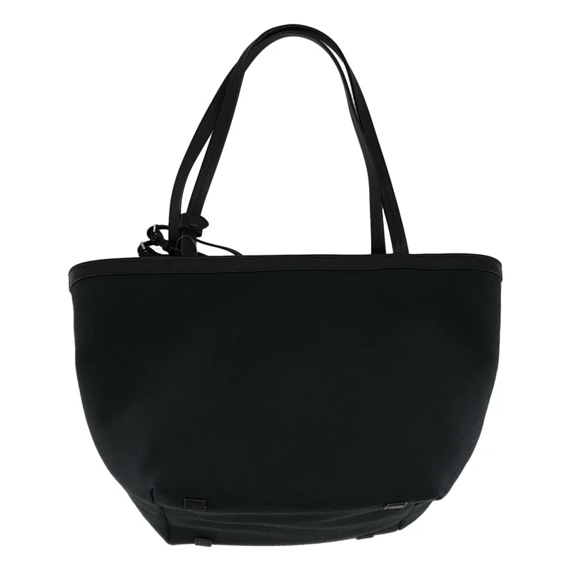 【新品】  THE ROW / ザロウ | 2025AW | Park Tote Three Canvas コットンキャンバス レザー トートバッグ | ブラック | レディース