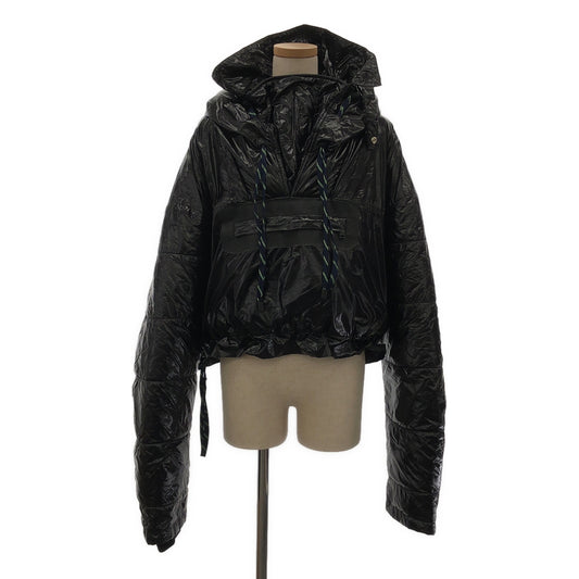 [Good Condition] Maison Margiela | Drawstring Pocket Short Over Down Jacket Hoodie | Size 40 | Black | Women's