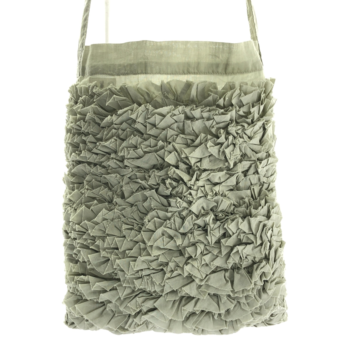 【新品】  R & D.M.Co- / オールドマンズテーラー | FRILL ONE SHOULDER BAG フリル ワンショルダーバッグ | F | Eucalyptus / ユーカリピタス | レディース