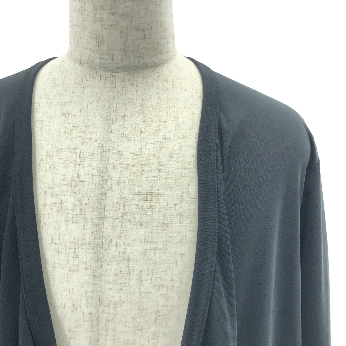 【美品】  COMME des GARCONS HOMME PLUS / コムデギャルソンオムプリュス | 2022AW | ノマド期 / ドレープ ポリエステル ロング カットソー | L | ブラック | メンズ