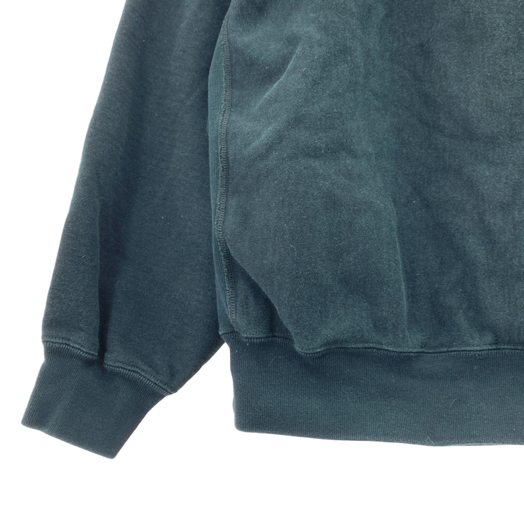 blurhms / ブラームス | Sofftt&Harrd Sweatt Crrew-neck PRIINT Big 反転プリント オーバーサイズ クルーネックスウェット | 2 | ブラックグリーン | メンズ