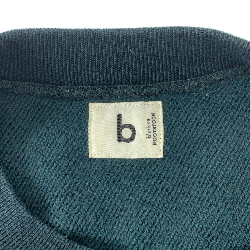 blurhms / ブラームス | Sofftt&Harrd Sweatt Crrew-neck PRIINT Big 反転プリント オーバーサイズ クルーネックスウェット | 2 | ブラックグリーン | メンズ