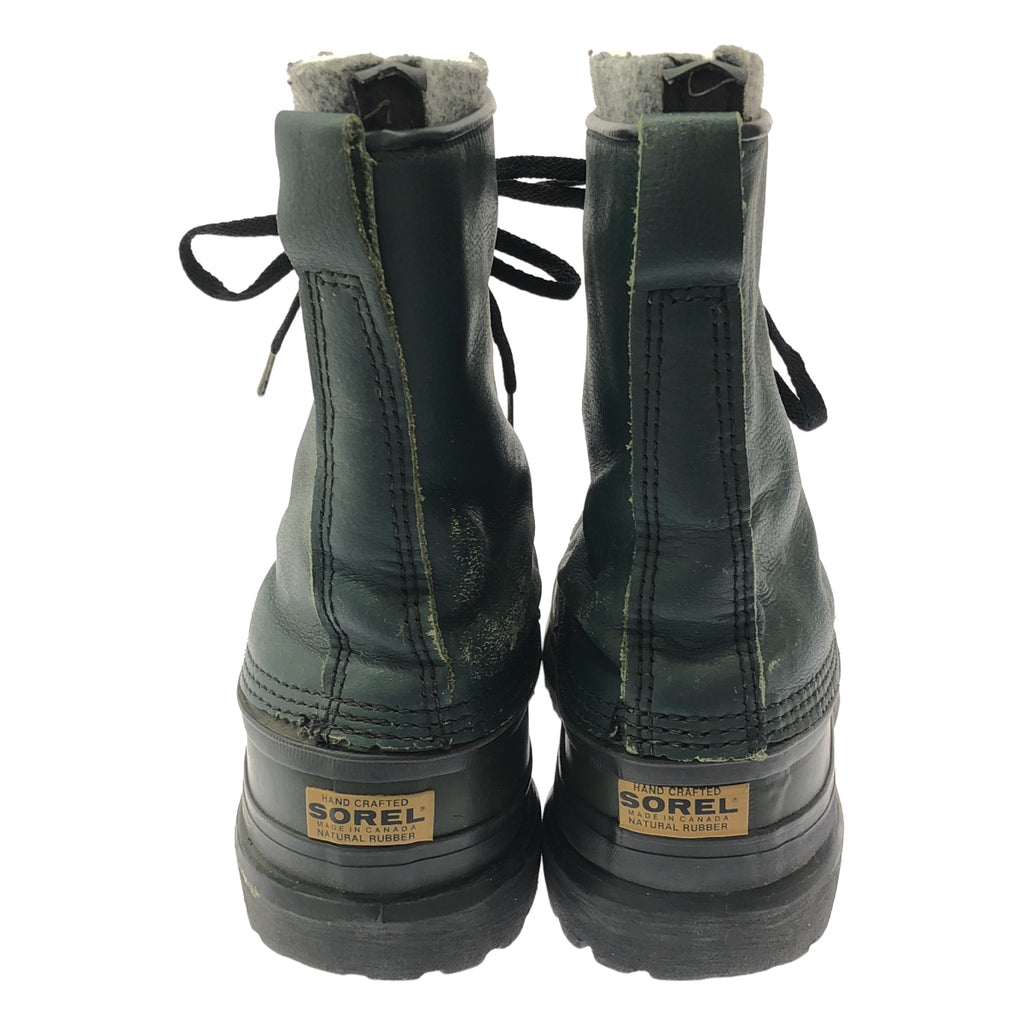 SOREL / ソレル | レザー ラバー インナー付 レースアップ ブーツ | 9 | グリーン | メンズ