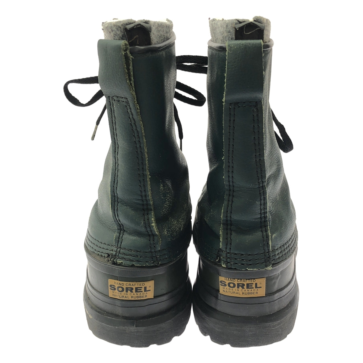 SOREL / ソレル | レザー ラバー インナー付 レースアップ ブーツ | 9 | グリーン | メンズ