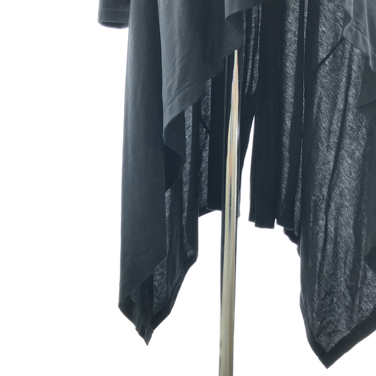 【美品】  LIMI feu / リミフゥ | Ly/C Plain Stitch Drape long cardigan ドレープ カーディガン | 2 | ブラック | レディース