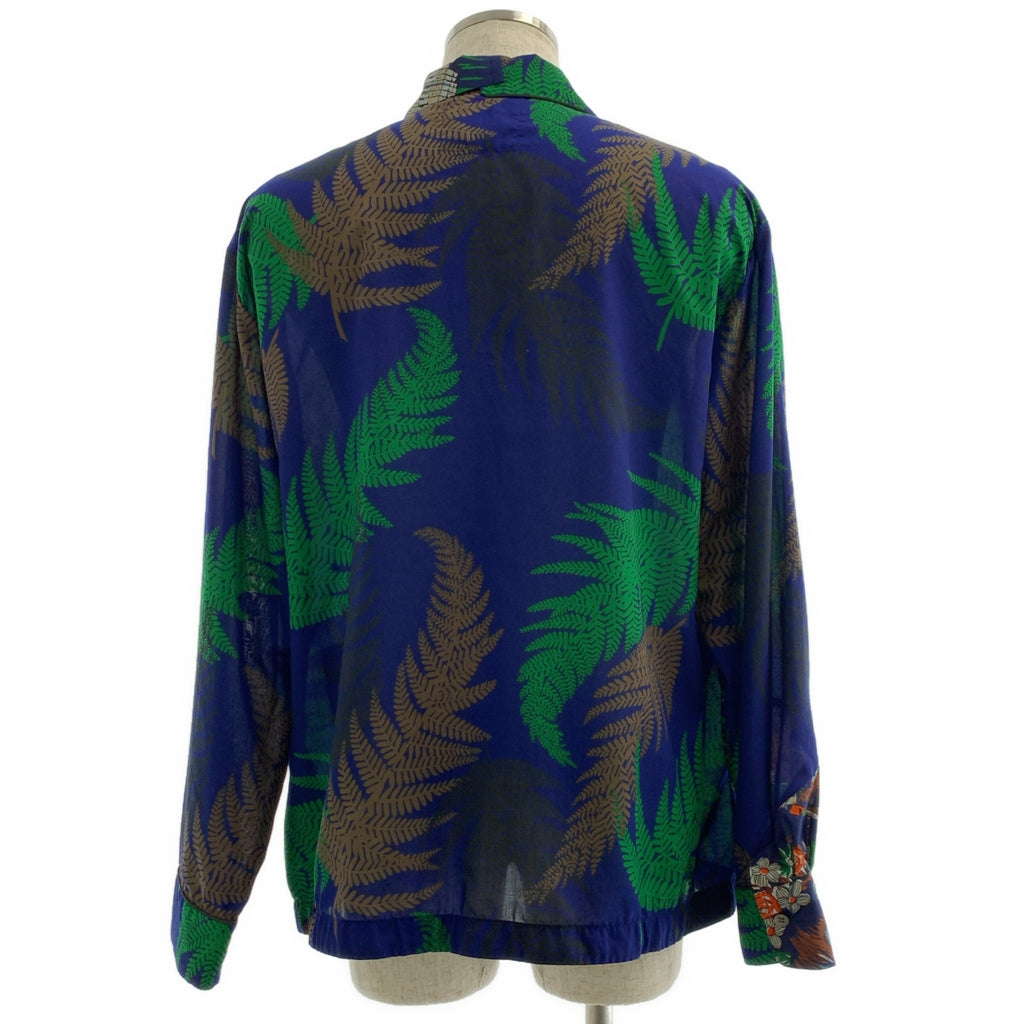 sacai / サカイ | 2021SS | Archive Print Mix Shirt / アーカイブ プリント ミックス オープンカラー オーバーシャツ ジャケット | 2 | メンズ