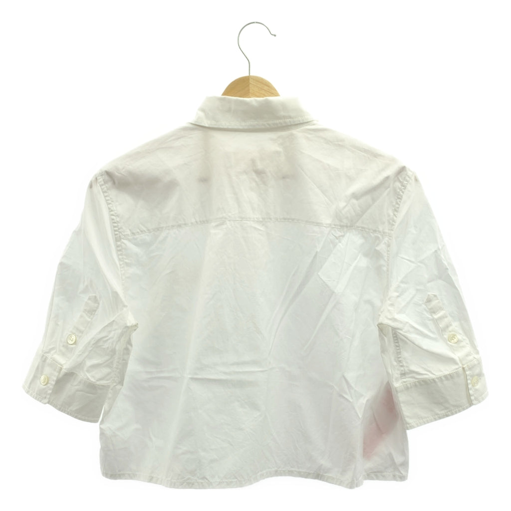 MARNI / マルニ | 2023SS | ロゴ刺しゅう クロップド 半袖シャツ | 40 | レディース
