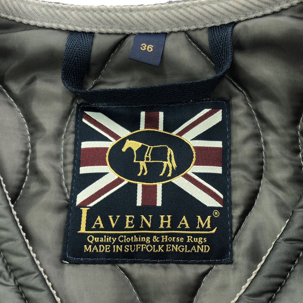 LAVENHAM / 라벤햄 | 노 컬러 퀼팅 재킷 | 36 | 회색 | 남성