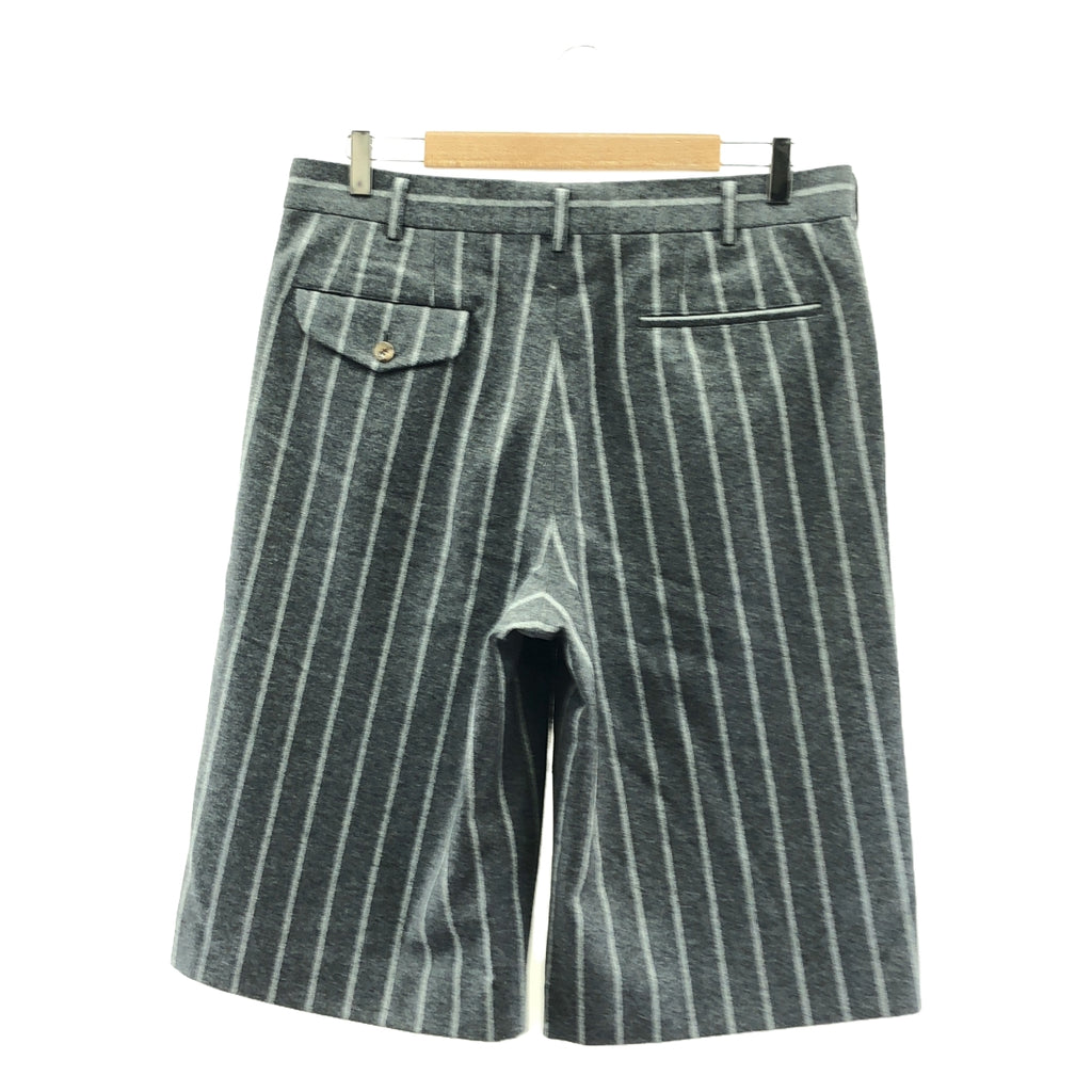 【미품】 COMME des GARCONS HOMME PLUS / 콤데 갤슨 옴프뤼스 | 2024AW | 울 와이드 반바지 / 안감 포함 | L | 그레이 | 남성