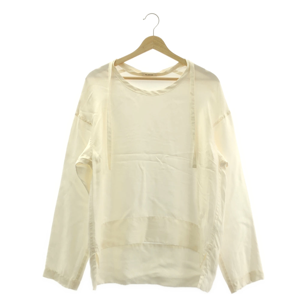 BLAMINK / 브라밍크 | 실크 인티메이트 풀오버 블라우스 |