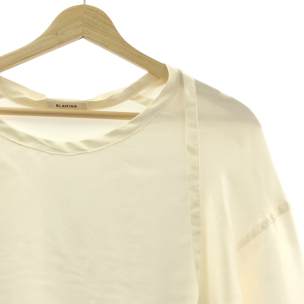 BLAMINK / 브라밍크 | 실크 인티메이트 풀오버 블라우스 |