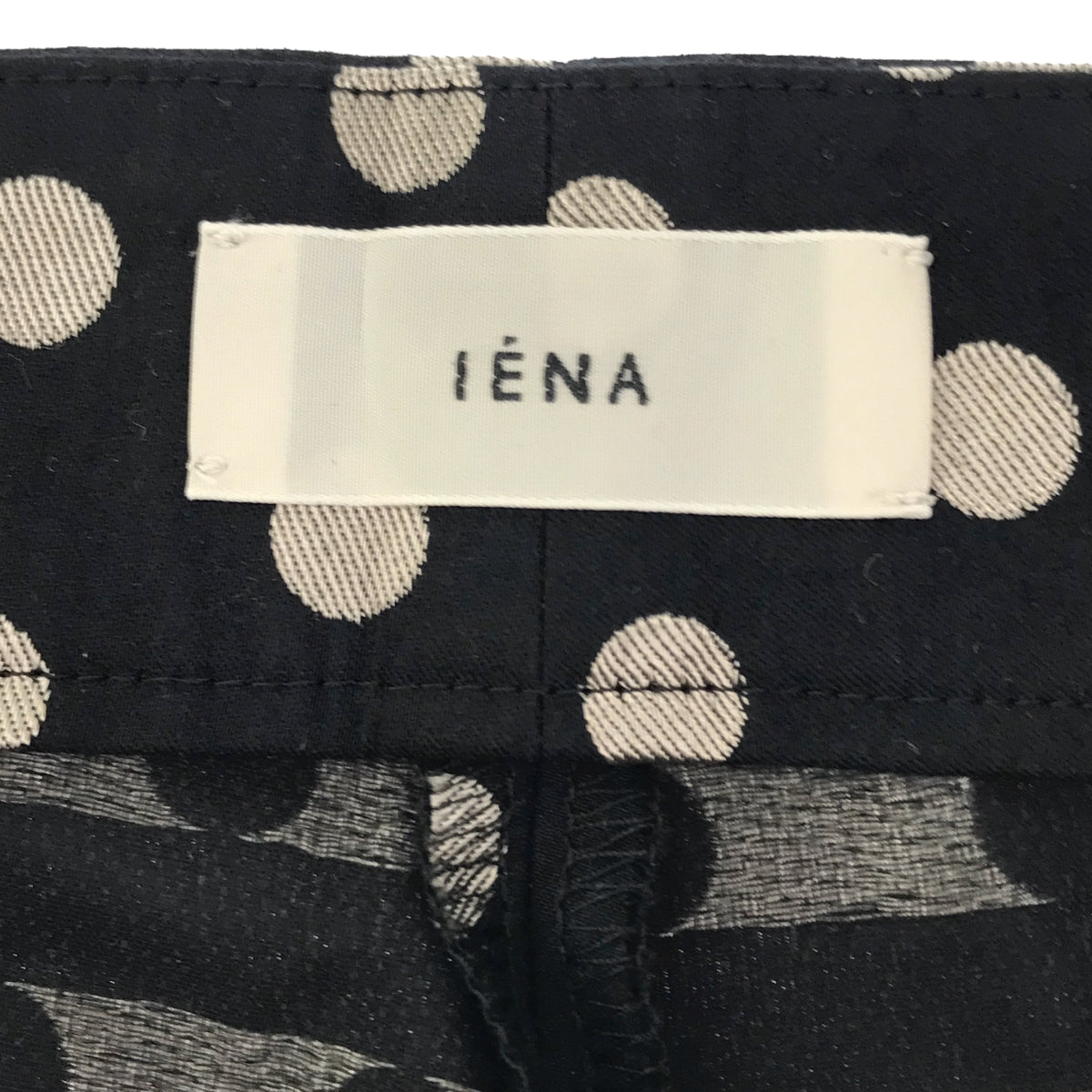 IENA / イエナ | 2023AW | ドットジャガードペグトップパンツ | 36 | ブラック/シルバー | レディース