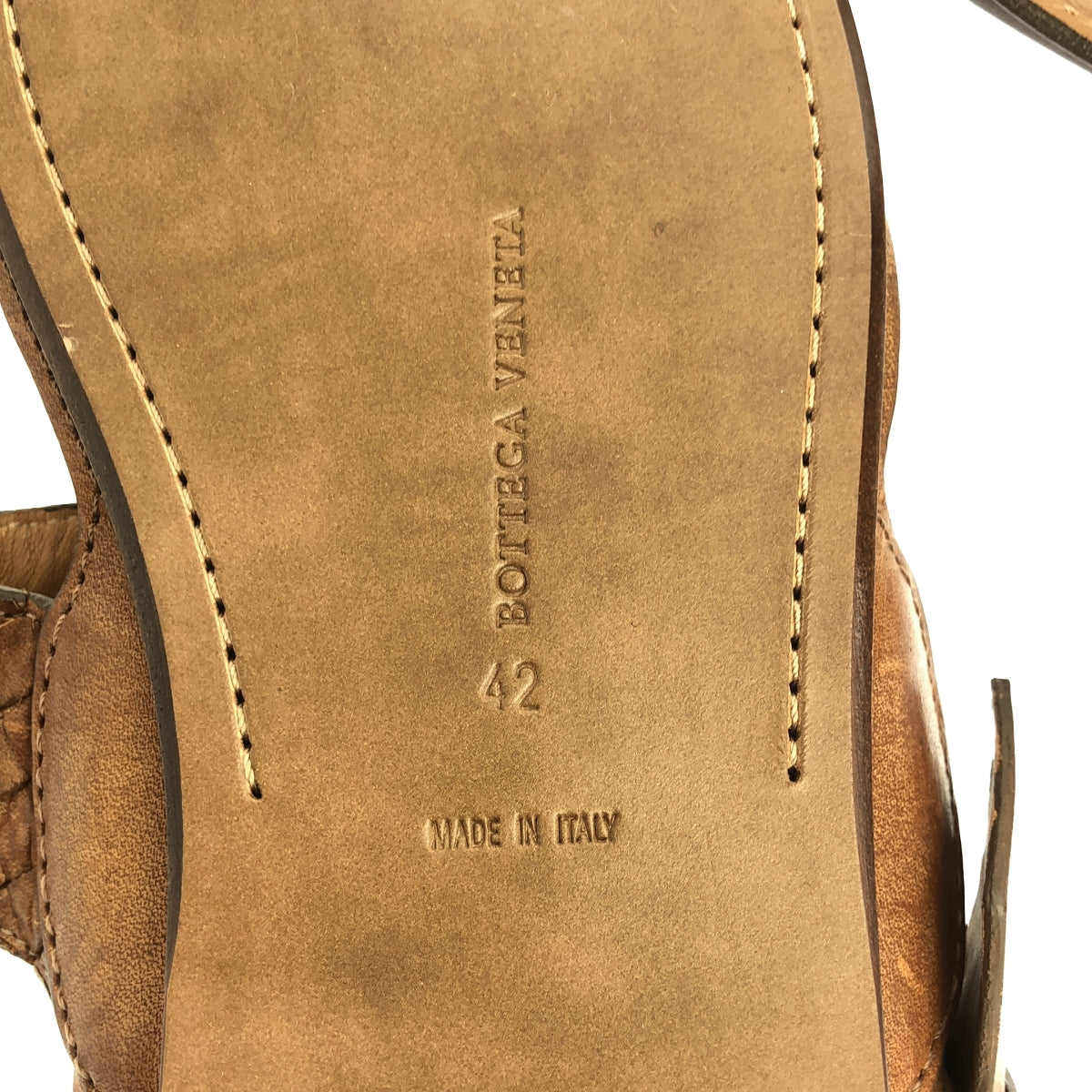 BOTTEGA VENETA / 보테가 베네타 | 가죽 인트레치아토 스트랩 샌들 | 42 | 남성