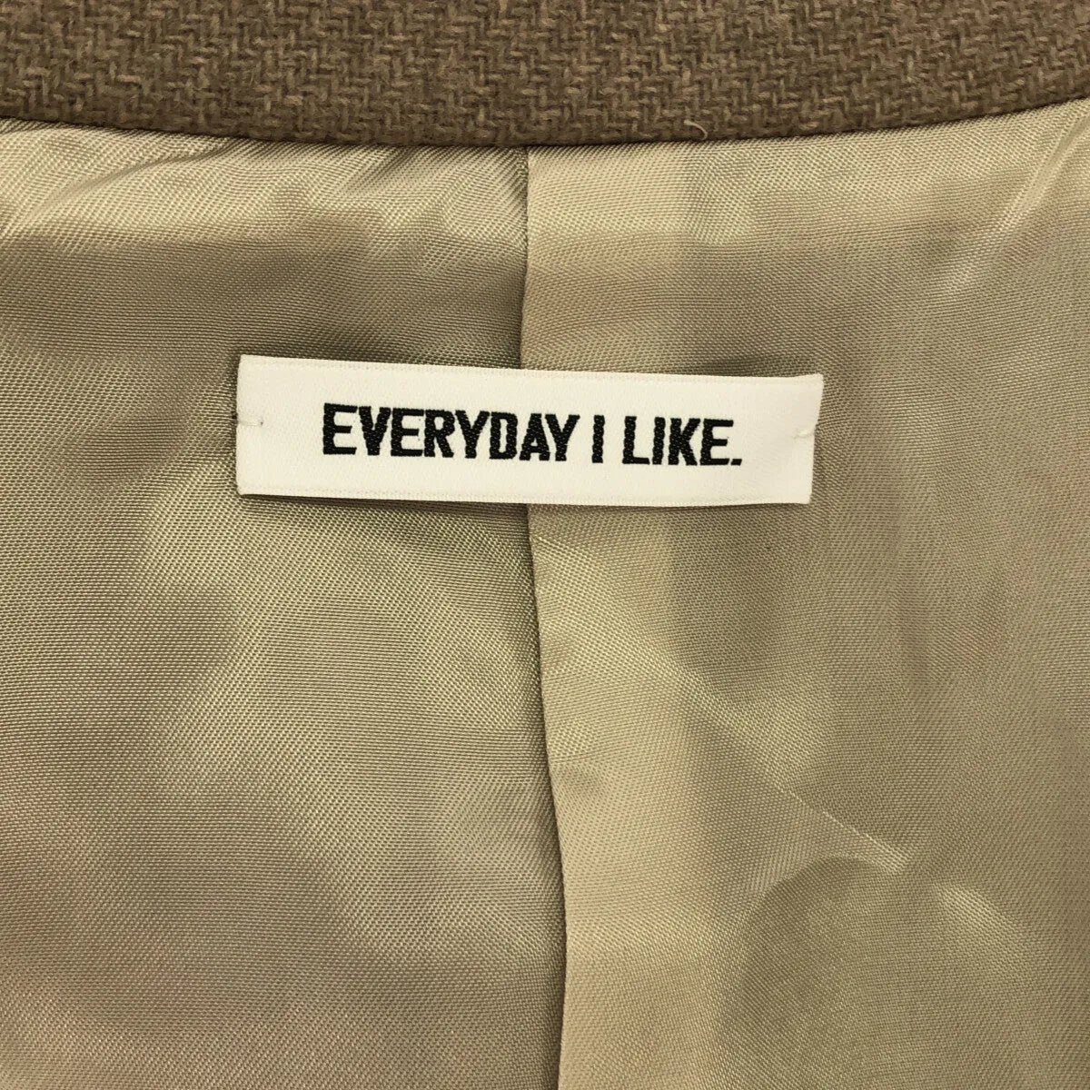 【미품】 Deuxieme Classe / 두지엠 클래스 | 2020AW | EVERYDAY I LIKE. Jacket Coat / 총 안감 캐시미어 블렌드 체스터 코트 | 38 | 베이지 | 여성