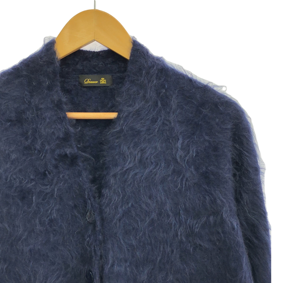 抽屜 | 7G 羊絨毛皮長開襟衫 |海軍 |女性的