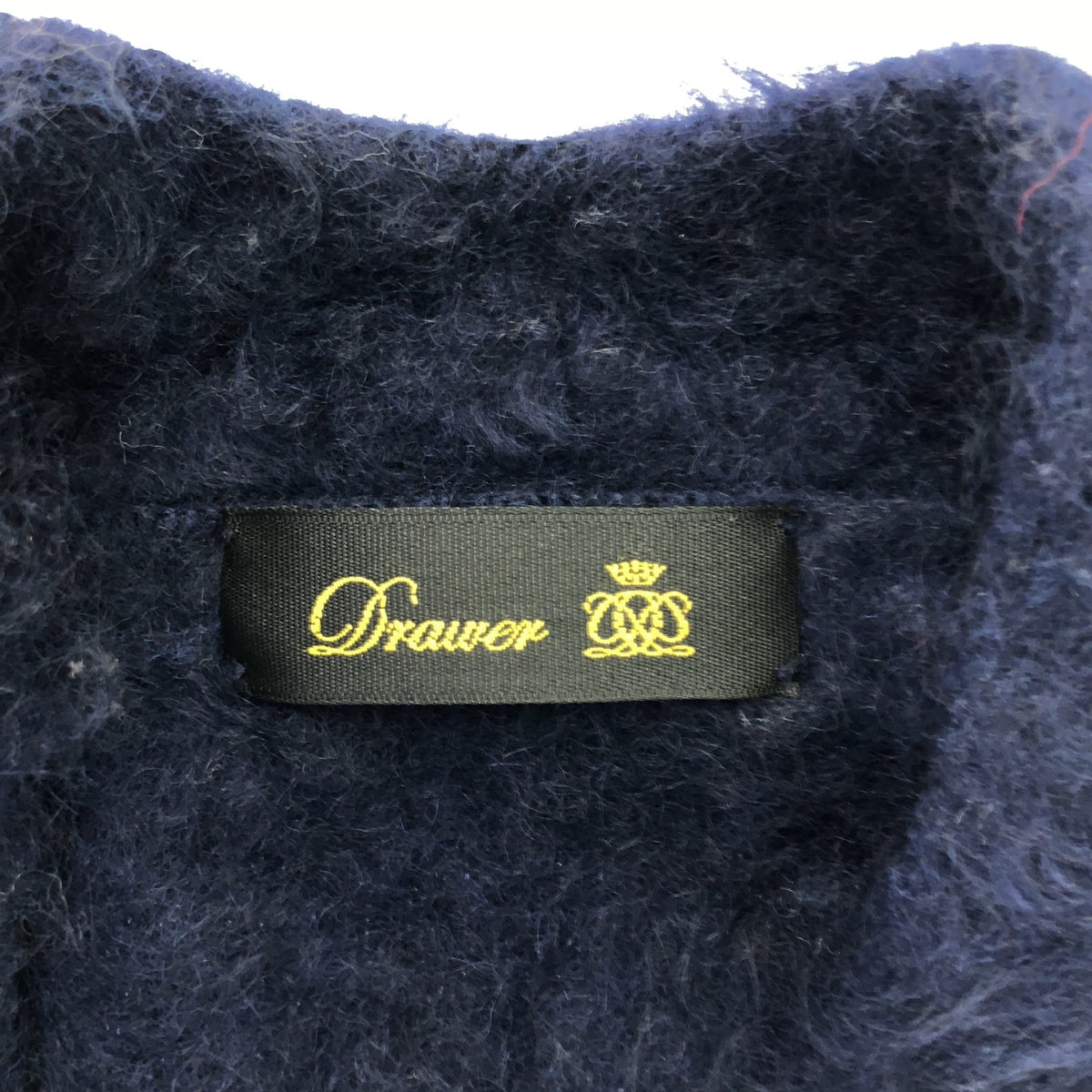 抽屜 | 7G 羊絨毛皮長開襟衫 |海軍 |女性的