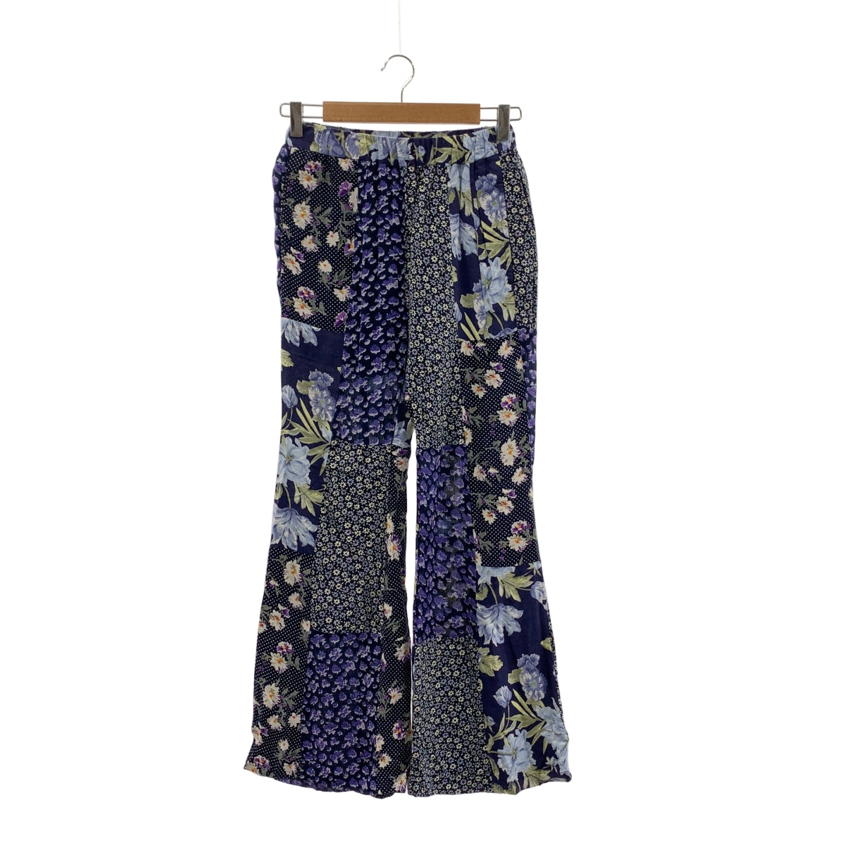 MALION vintage / マリオンヴィンテージ | フラワー パッチワーク イージー フレアパンツ | F | メンズ