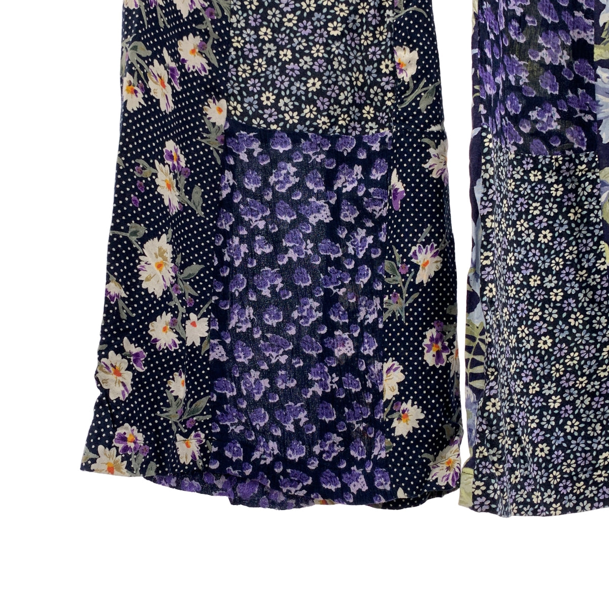 MALION vintage / マリオンヴィンテージ | フラワー パッチワーク イージー フレアパンツ | F | メンズ