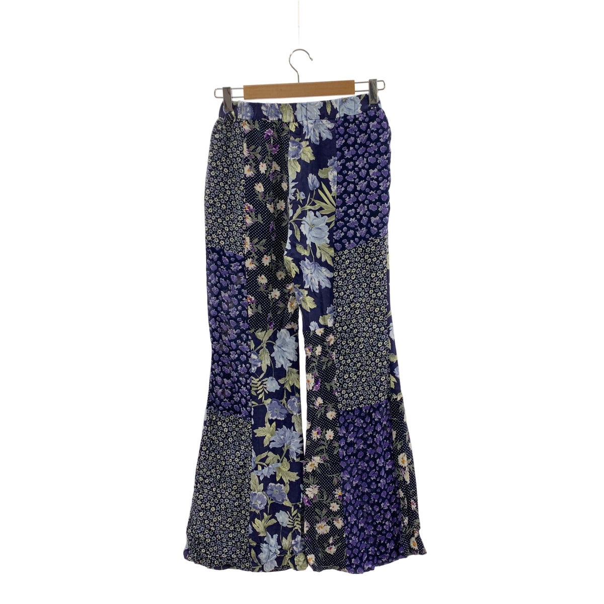 MALION vintage / マリオンヴィンテージ | フラワー パッチワーク イージー フレアパンツ | F | メンズ