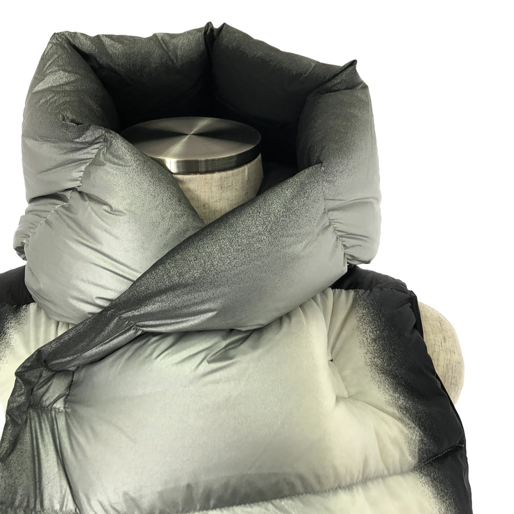 【美品】  Rick Owens / リックオウエンス | 2019FW | Quilted Puffer Long Vest Jacket ダウンコート | 46 | ブラック/シルバー/ホワイト | メンズ