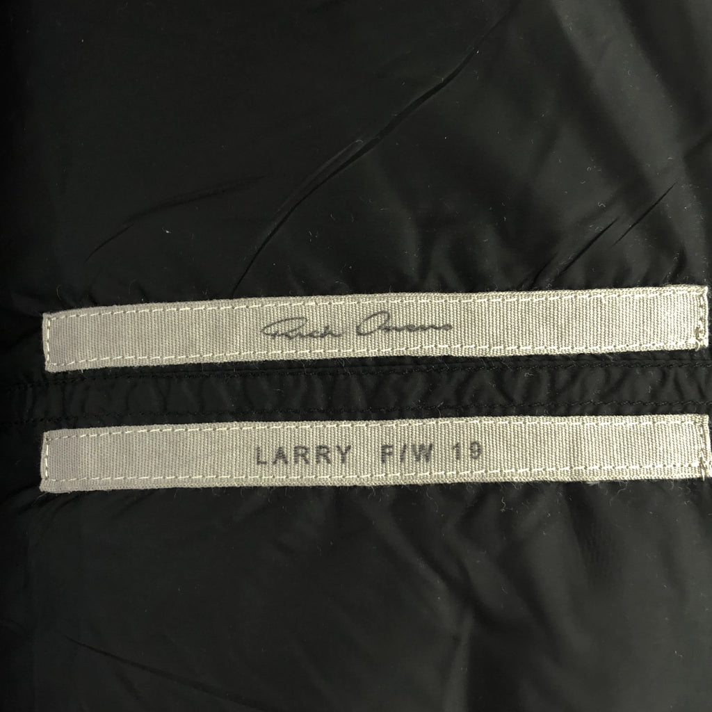 【美品】  Rick Owens / リックオウエンス | 2019FW | Quilted Puffer Long Vest Jacket ダウンコート | 46 | ブラック/シルバー/ホワイト | メンズ