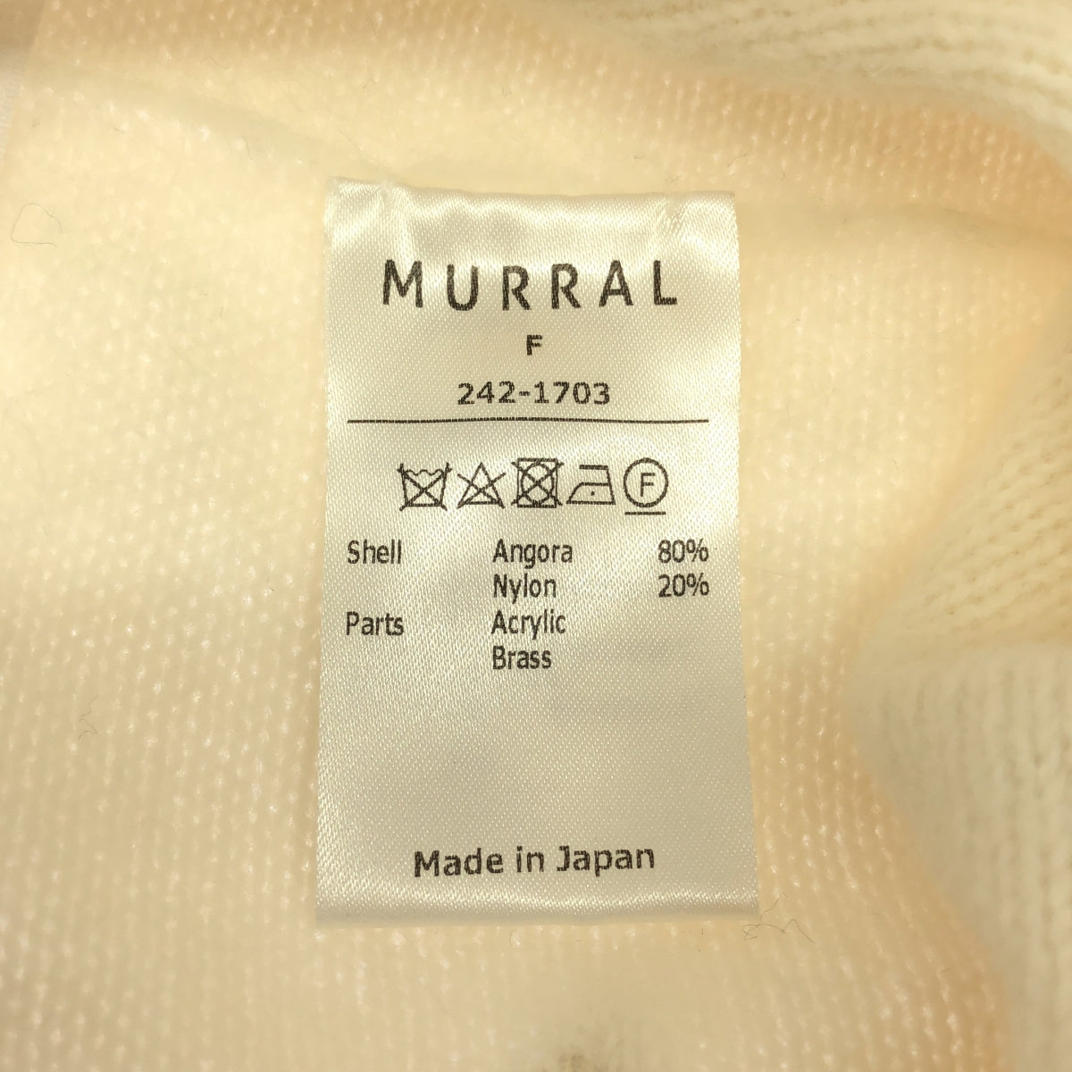 MURRAL / ミューラル | La Maison de Lyllis / Calm knit watch / ビジュー 装飾 ビーニーキャップ ニット 帽子 | F | アイボリー | レディース