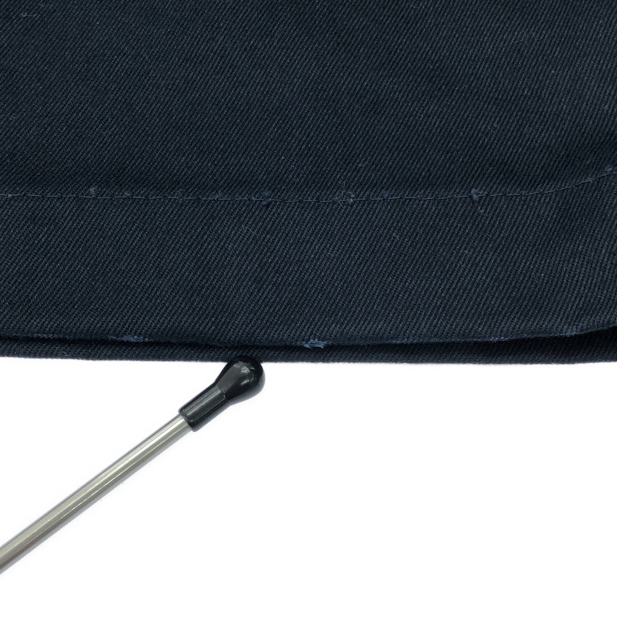 HYKE / ハイク | Wide pants / ワイド コットン チノパンツ | 1 | ネイビー | レディース